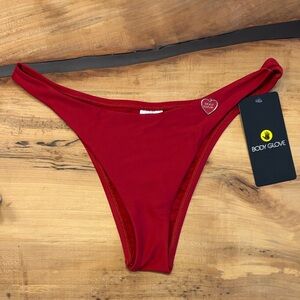 Body Glove Women's Deep Red Bikini Bottom